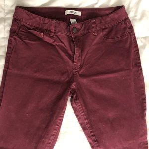 Refuge maroon jeans